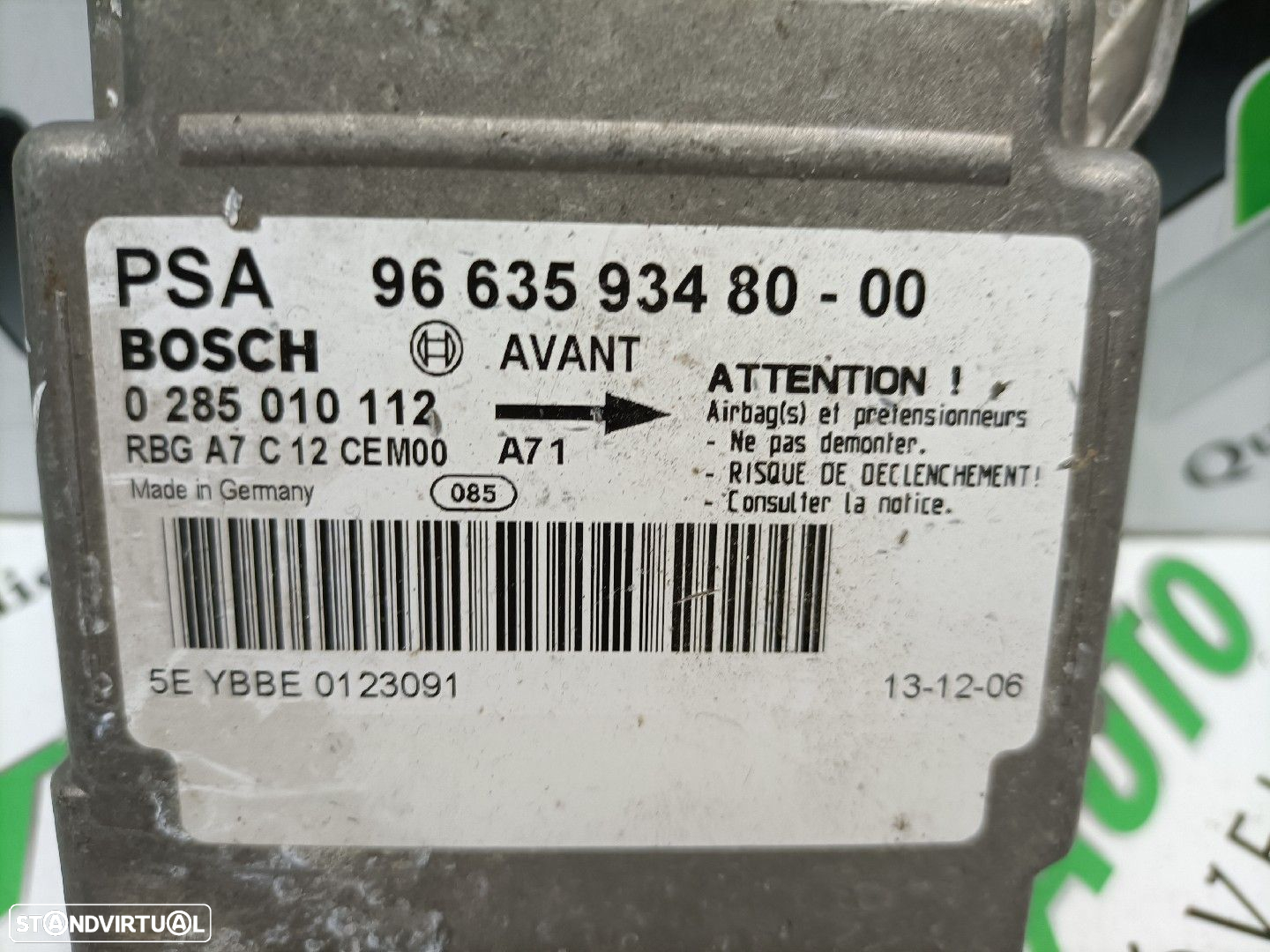 Centralina Airbags Peugeot 207 (Wa_, Wc_) - 2