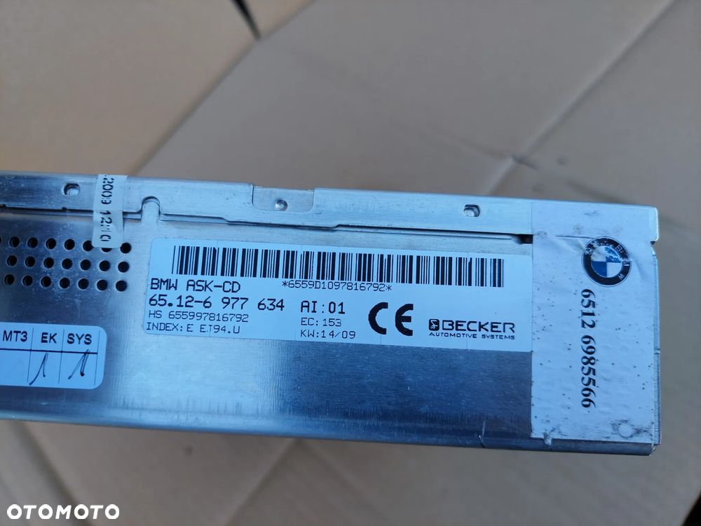 BMW 7 E65 RADIO CD KONTROLER AUDIO L7 6977634 RAF-AUTO CZĘŚCI BMW - 6