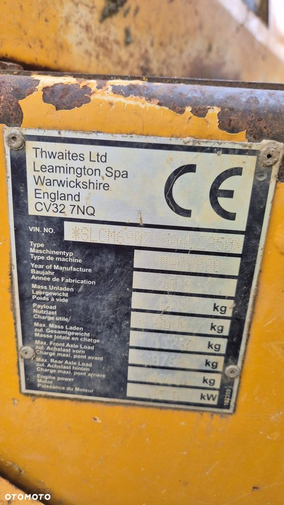 Thwaites MACH 690-9ton WOZIDŁO BUDOWLANE, MINIWYWROTKA,WOZIDŁO PRZEGUBOWE - 5