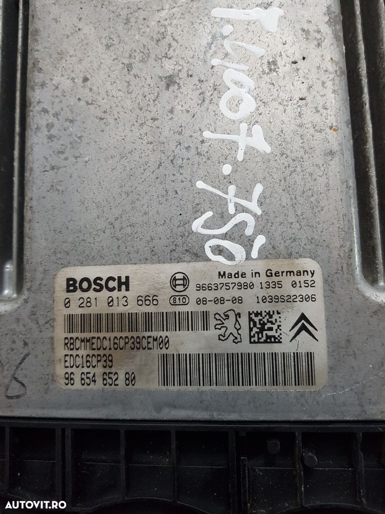 Calculator motor Peugeot 4007 2.2 HDI 2007 - 2012 156CP Manuala 4HN (750) 0281013666 - 2