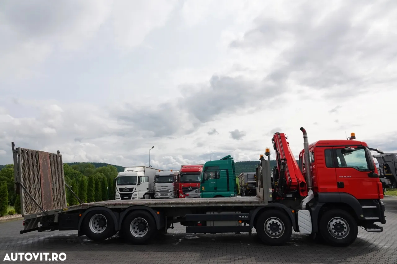MAN TGS 35.360 / 8x2-4 / REMORCARE + HDS HIAB 166 E-2 / AXIE LIFTATOR / 4 AXI / GAMA HIDRAULICA / TROLIU / ASISTENTA RUTIERA / EURO 5 EEV - 9