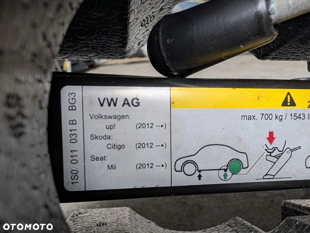 WKŁADKA KOŁA ZAPASOWEGO LEWAREK VW UP SKODA CITIGO SEAT MI - 4