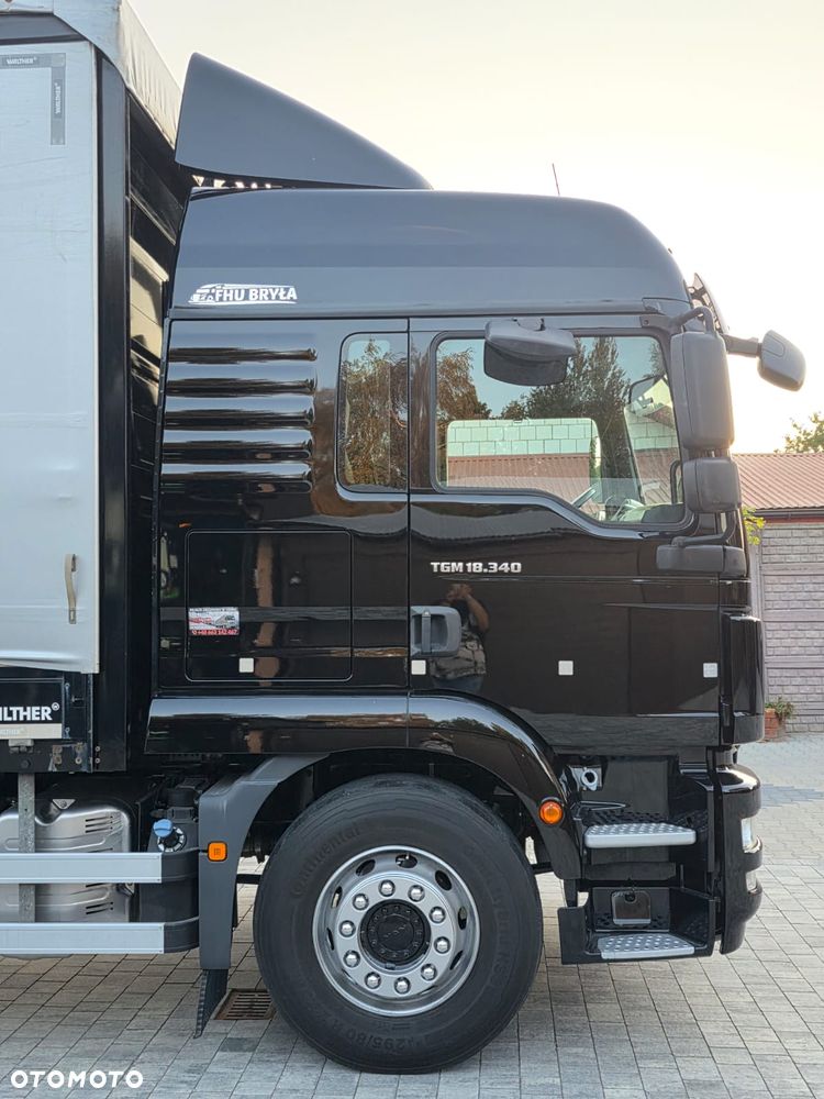 MAN TGM 18.340 / BURTO-FIRANKA / NISKI PRZEBIEG  / 18EURO PALET / SPROWADZONY /  10 TON ŁADOWNOŚĆ  / E6 / LIFT / AUTOMAT / WINDA / - 10