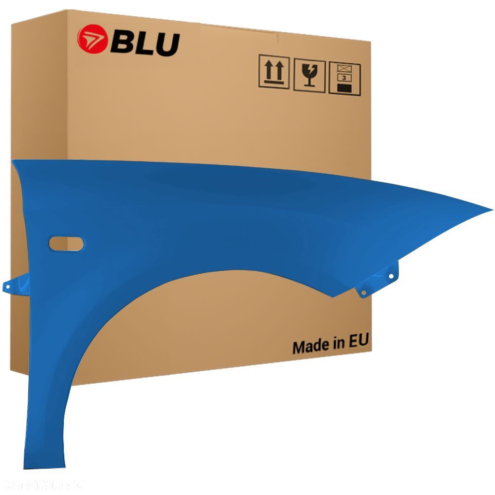 BLU Błotnik SEAT LEON II 2 1P1 LZ5F Prawy Niebieski 2005-2012 przód SprintBlau - 1