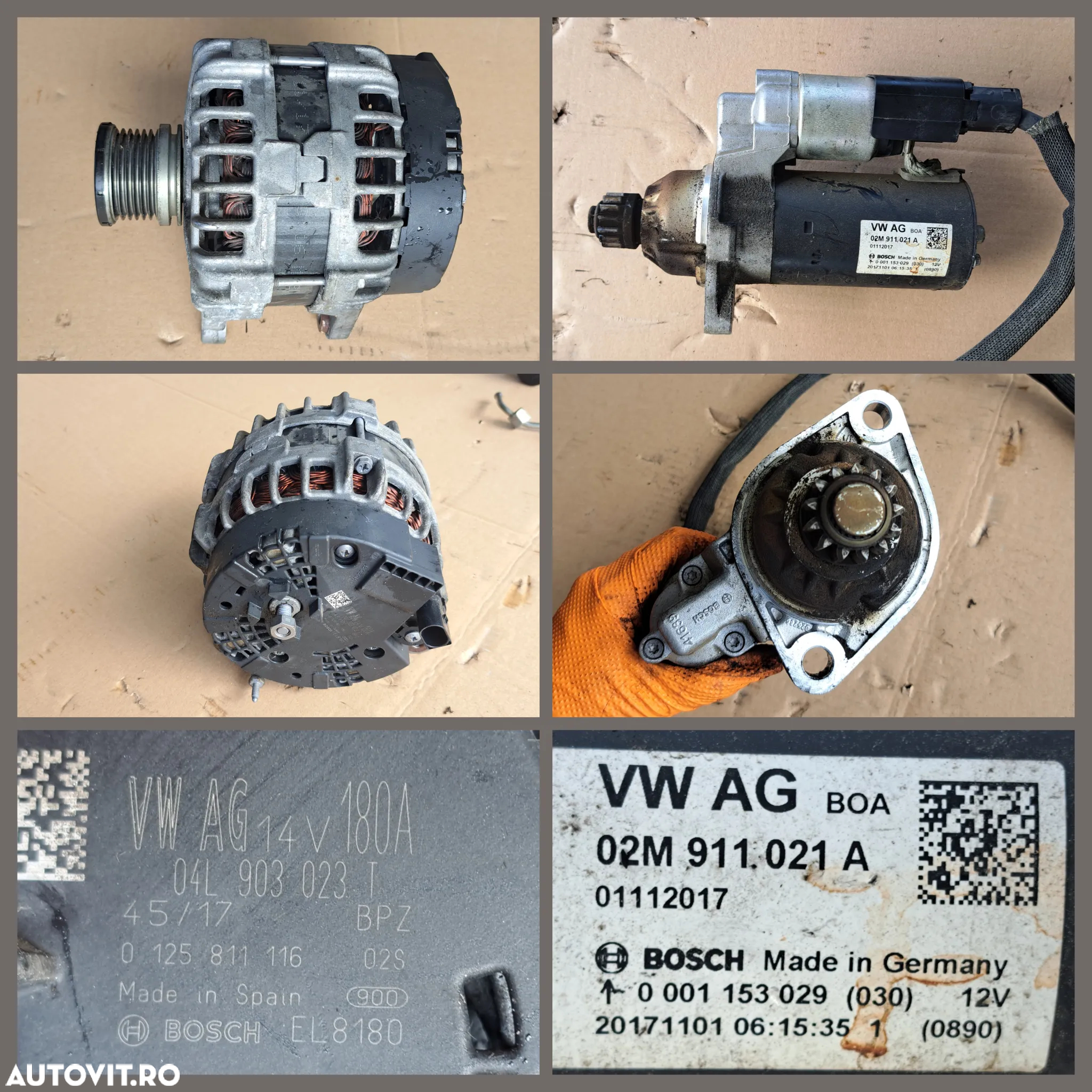 -1- Anexe motor CXH VW T6 2.0 tdi 2019 21 000 km pompa inalta presiune compresor alternator electromotor rampa injectoare pompa servo clapeta acceleratie galerie admisie bujie incandescenta turbina galerie evacuare - 3