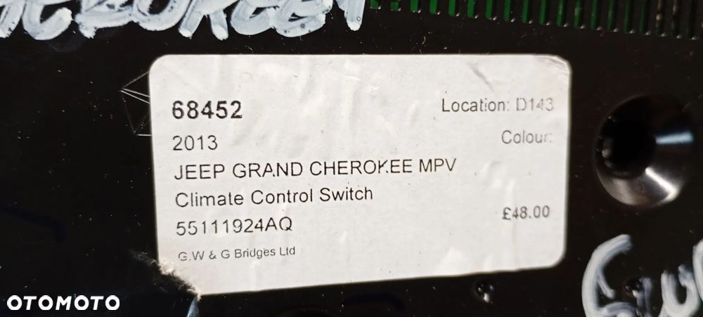 Panel nawiewu klimatyzacji klimy Jeep Grand Cherokee IV WK2 55111924AQ - 8
