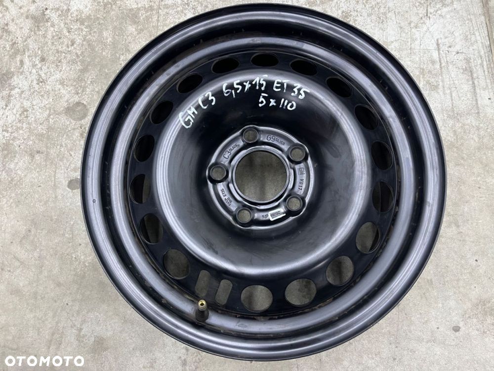 Felga Opel Astra H G Vectra Zafira Meriva B 6,5jx15 5x110 ET35 felga stalowa 15 cali 2150168 - 2