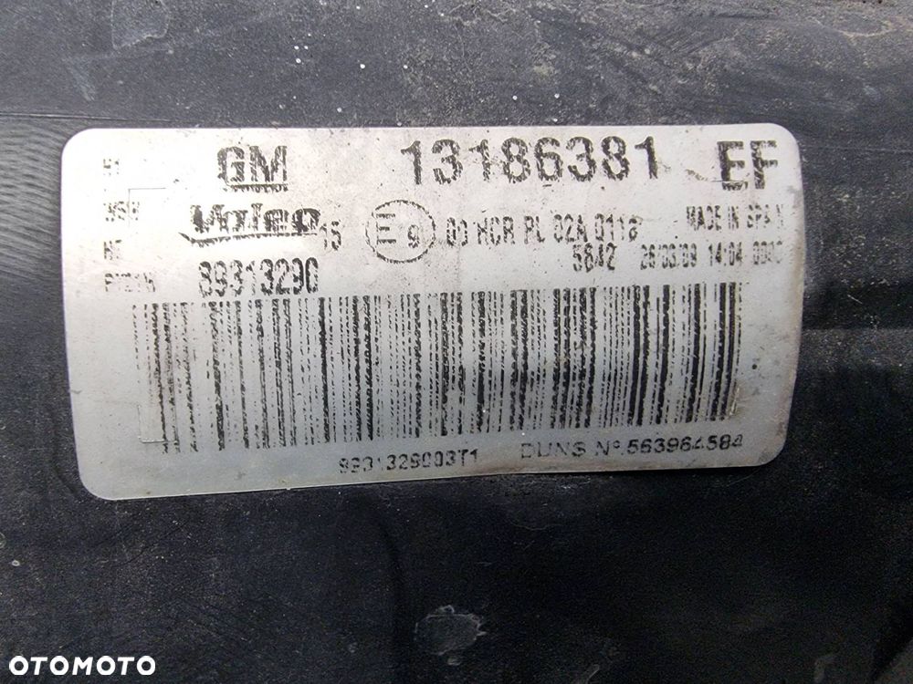 LAMPA LEWA PRZÓD OPEL CORSA D 13186381 - 2