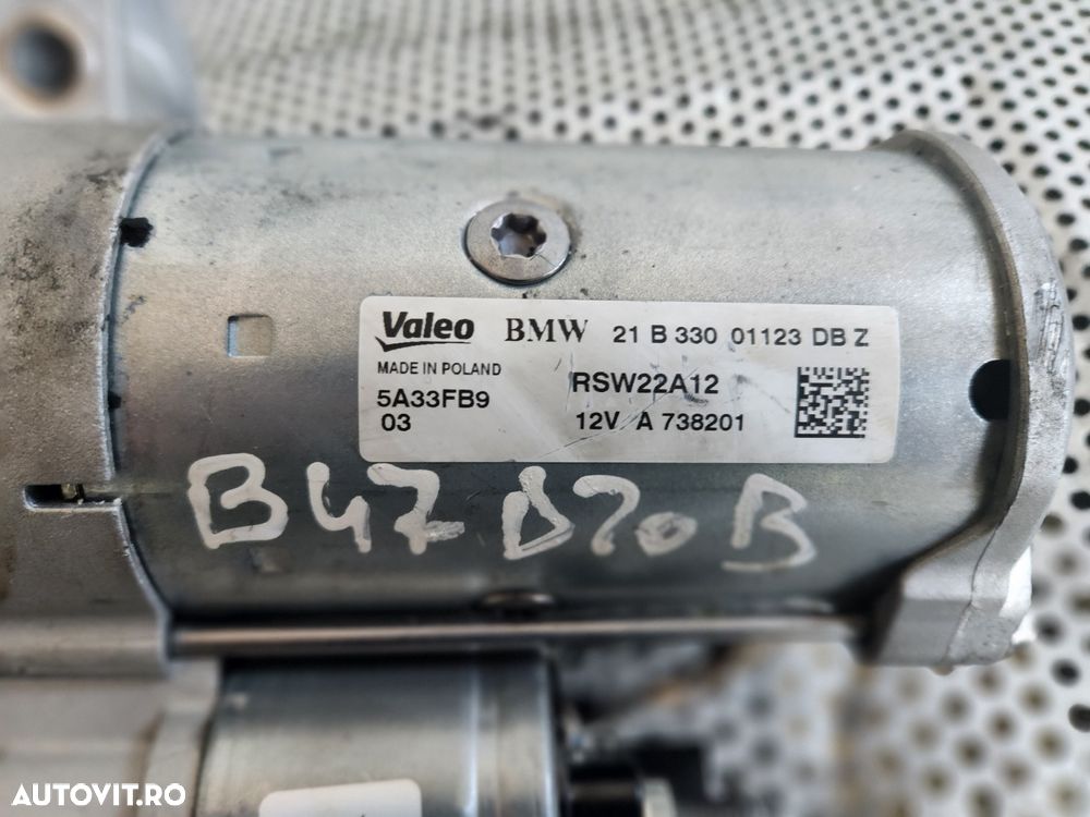 Electromotor Nou Sub 1.000 Km Bmw 2.0 D B47D20 Euro 6 G20 G21 G30 G31 X3 X4 X5 X6 X7 G05 G06 G07 F1 - 5