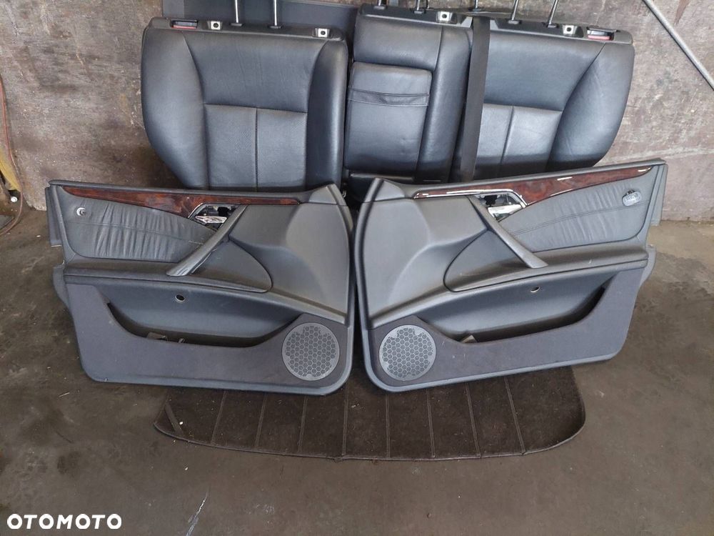 FOTELE KOMPLET LEWY PRAWY KANAPA TYŁ + BOCZKI MERCEDES W210 E KLASA KOMBI - 7