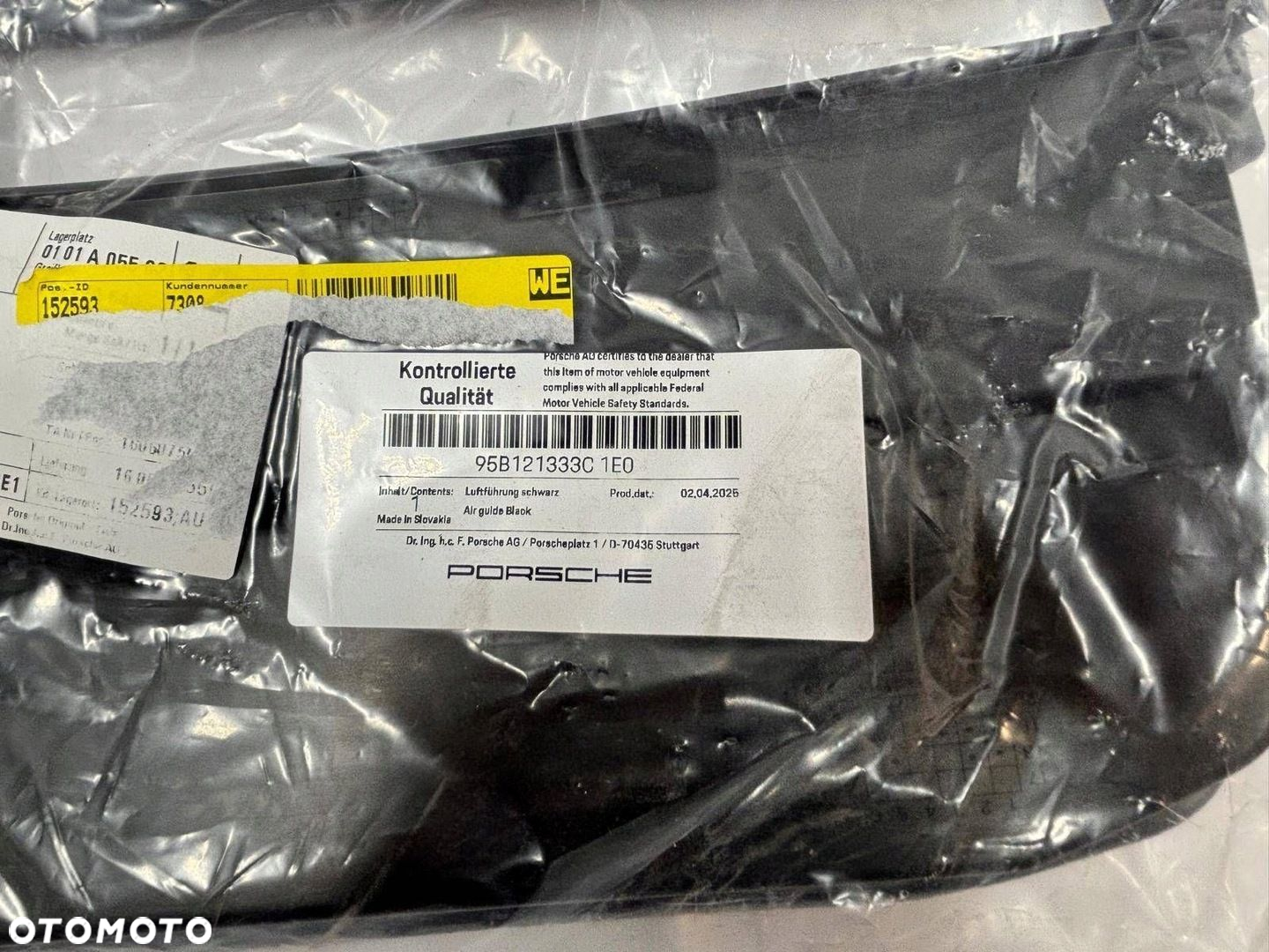 Porsche Macan 95B Zaślepka Kratka Zderzaka Lewa Przód Przednia 95B121333C - 7