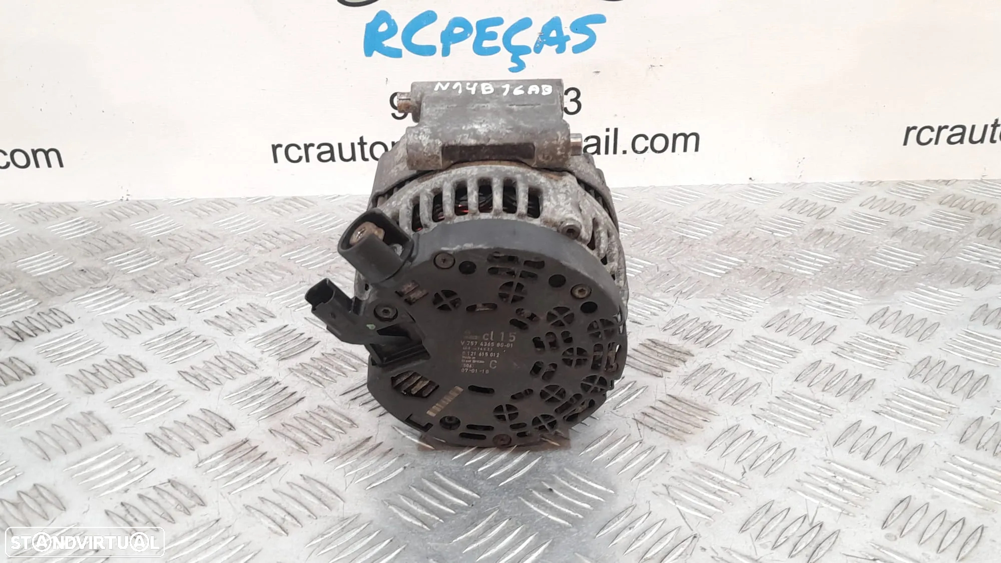 ALTERNADOR MINI COUPE S R58 1.6i 16V 174CV N14B16AB 12317574365 7574365 0121615012 R55 CLUBMAN R56 COOPER R57 CABRIO R59 ROADSTER R60 COUNTRYMAN - 8
