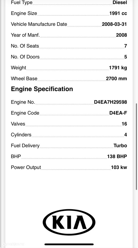 Silnik komplt Kia hyundai sportage carens ceed Santa fe D4ea 140 ps  90 tys mil film video - 13