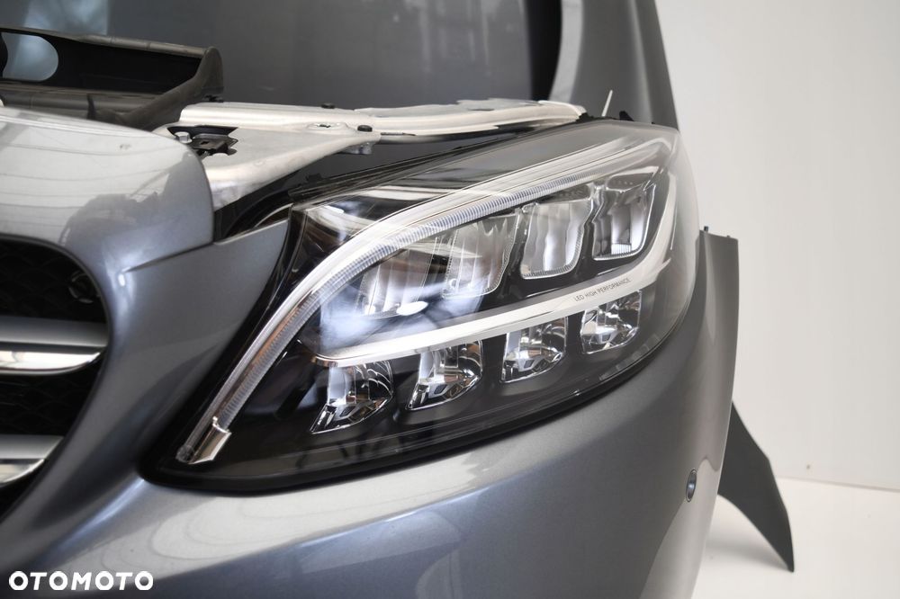 MERCEDES C KLASA W205 LIFT MASKA BŁOTNIK LAMPY PAS - 5