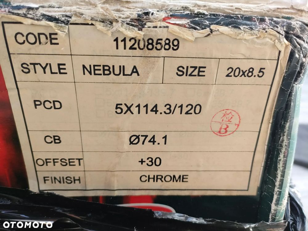 Nowe Felgi chrom chromowane 20 cali 5x114.3 5x120 20x8.5 ET30 chrysler BMW dodge + opony 245/45/20 + czujniki - 3