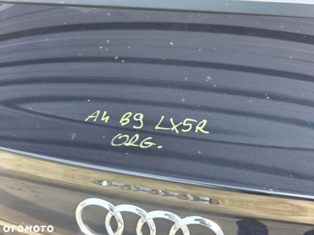 KLAPA TYLNA TYŁ AUDI A4 B9 SEDAN 2016-2019 LX5R ORYGINAŁ ! - 9
