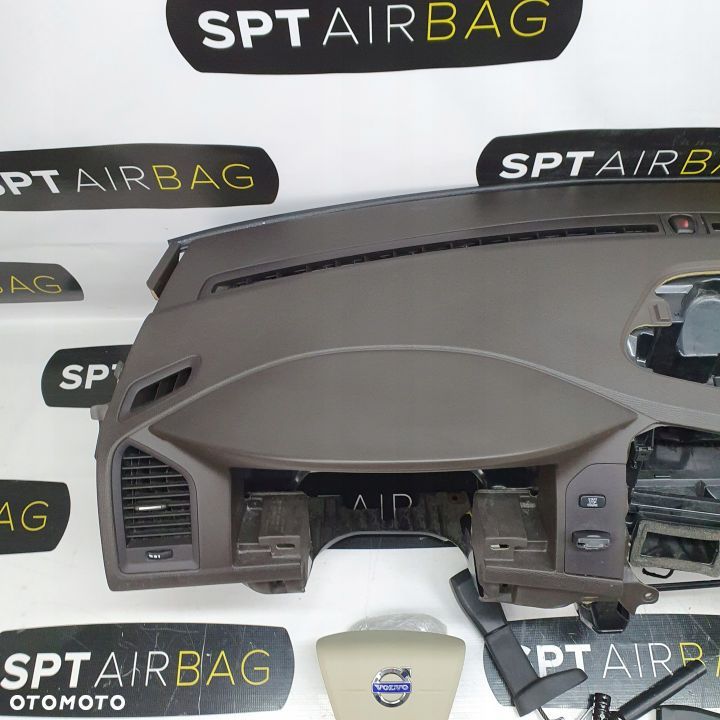 VOLVO XC60 DESKA ROZDZIELCZA KONSOLA KOKPIT PULPIT PODUSZKI AIRBAG AIR BAG PASY DOPINACZE KIT SET - 2