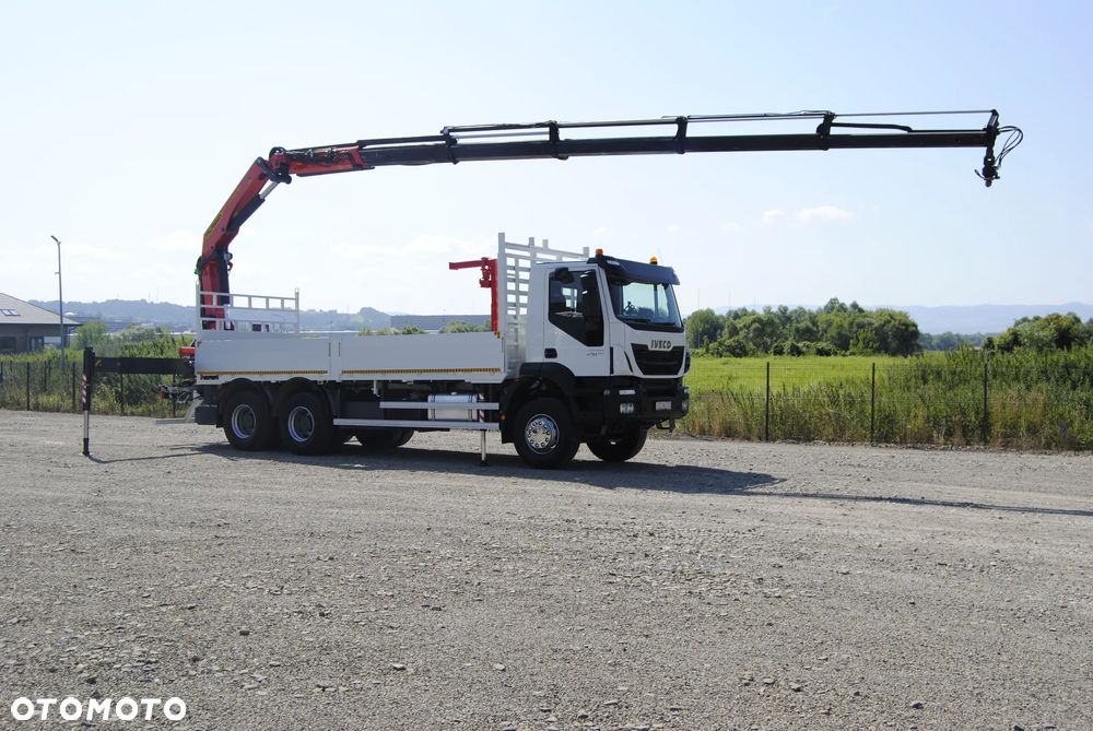 Iveco Trakker 410 6x4 SKRZYNIA 6.8m HDS PALFINGER 22002-eh / PILOT 5x wysów ROTATOR STAN IDEALNY - 10