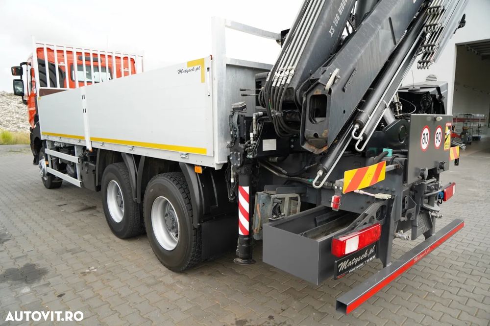 Renault K 380 / 6X4 / LIVRARE 6,2 M / + HIAB 166 ES-4 / CAPACITATE MAXIMĂ DE RIDICARE 6.500 KG / ATINGEREA 12,3 M / ROTATOARE / RADIOCOMANDĂ / IMPORTAT - 16