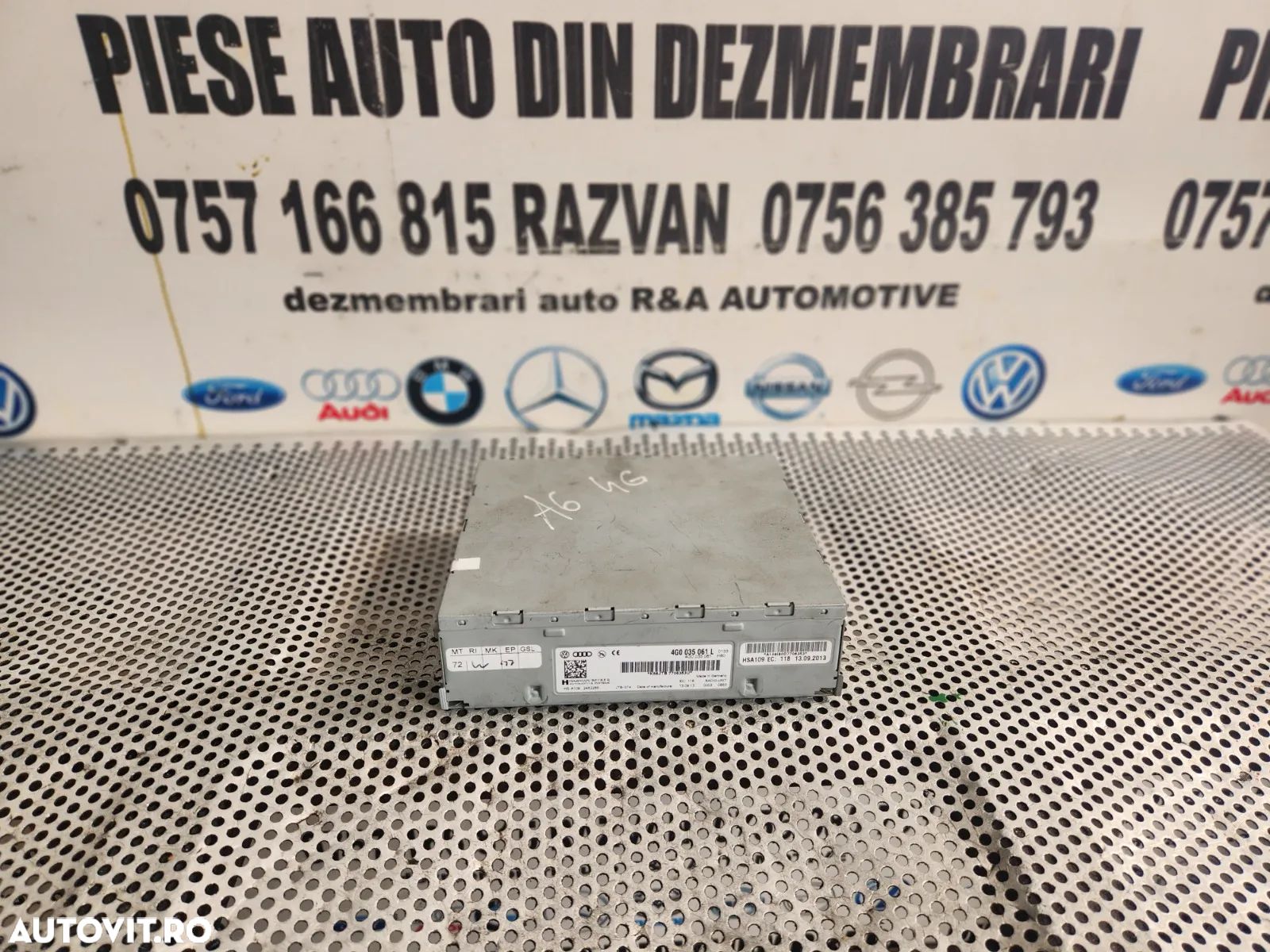 Unitate MMI Radio Box Navigatie Audi A4 B8 A5 A6 C7 A7 Q5 Etc. DUPA 2008 Cod 4G0035061L Dezmembrez Audi - Dezmembrari Arad - 1