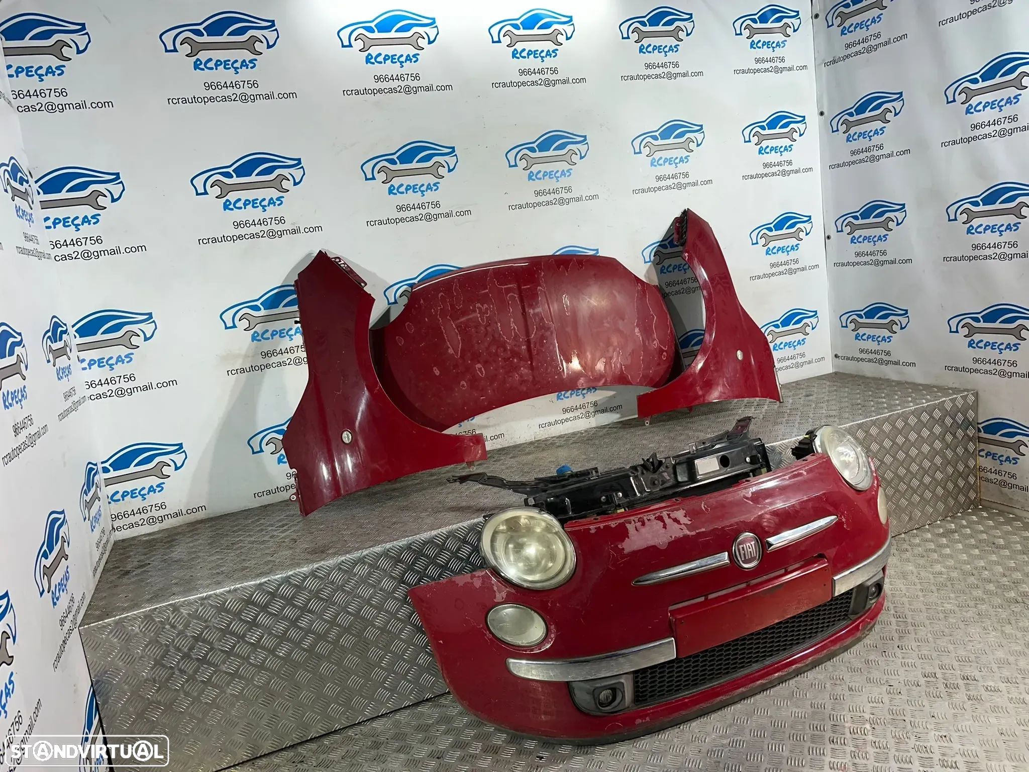 Fiat 500 Cabrio 312 Frente Completa 1.2i - parachoques parachoque guarda lamas farois farol resguardo capo capot - 1