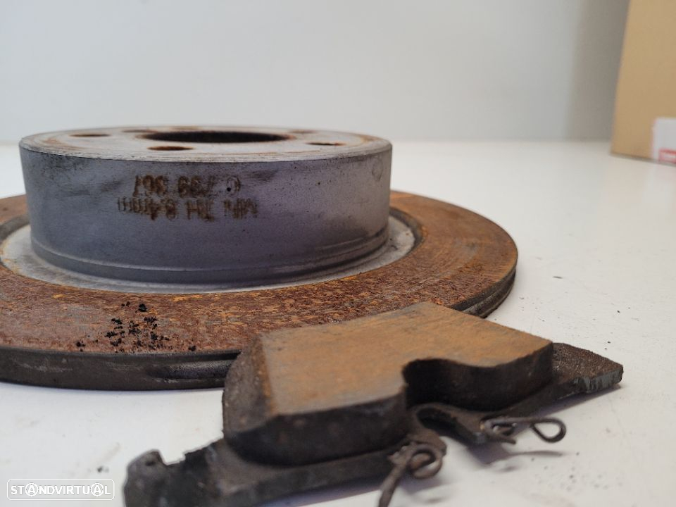Conjunto discos traseiros BMW I3 I01 6799367 Originais c/ calços - 3