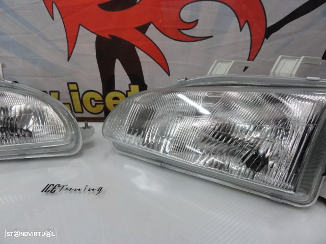 Faróis frontais manuais com luz branca 5000k Honda civic 92-95 2, 3 portas EG3, EG4, EG5, EG6, EJ1, EJ2, 4 portas EG8, EG9, EH8, EH9 - 8