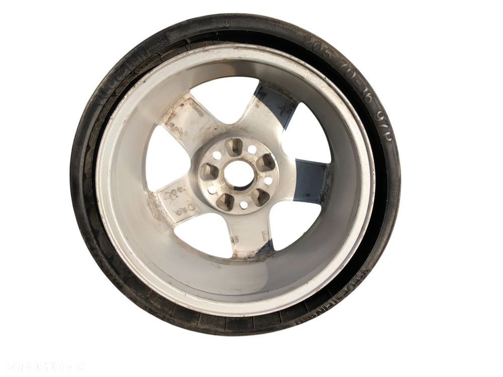 3944. Koło Zapasowe Dojazdowe 205/70 R16 5x112 57,1 MM ET 16 Audi A3 8P Vw Golf V Seat Skoda- Gwarancja Wysyłka - 4