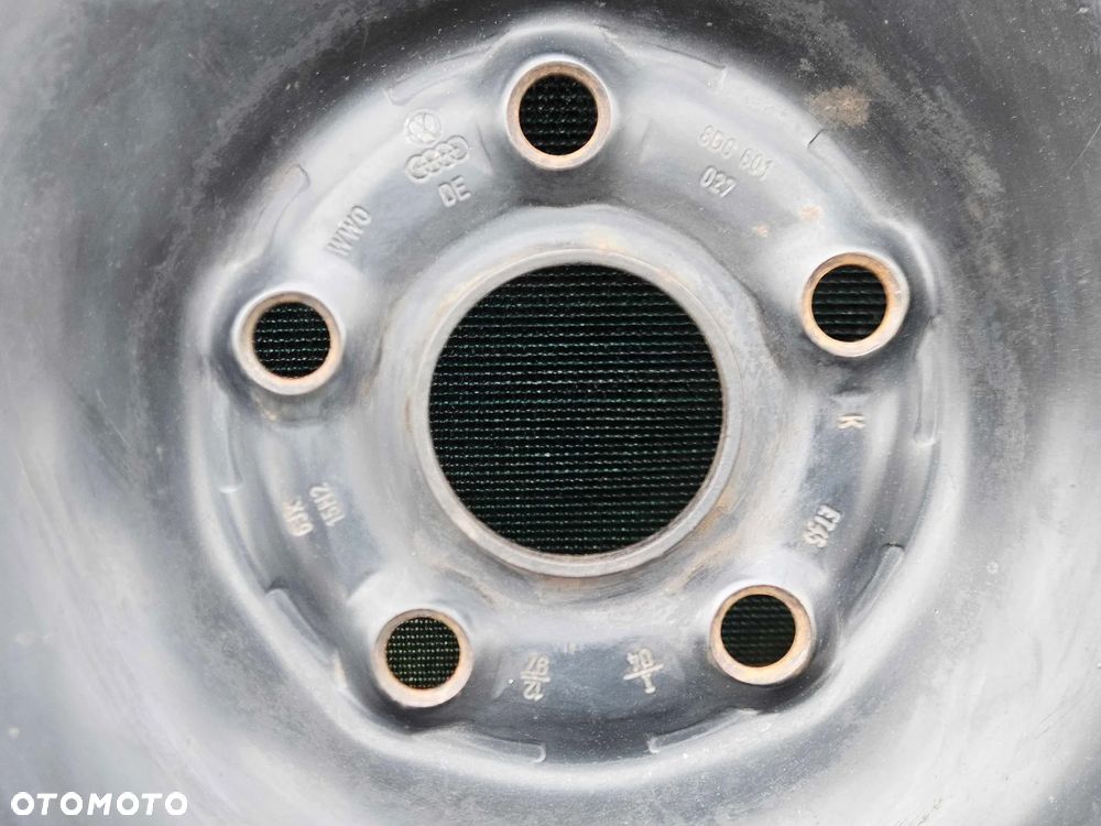 Koło 8D0601027 Felga Blaszak Zapasowe Zapasówka R15 5x112 6J ET45 195/65 VW Passat B5 Audi A4 B6 Skoda Seat - 4