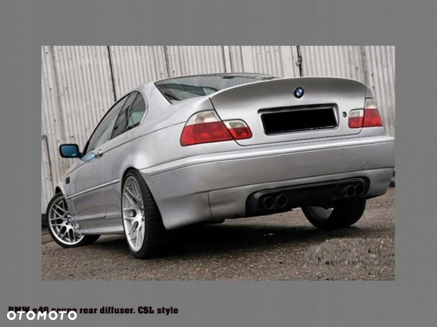 BMW 3 E46 M3 CSL TYLNY DYFUZOR SPLITTER ZDERZAKA - 4