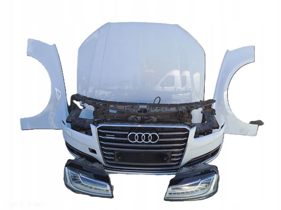 audi a8 d4 lift 13-17r przód maska zderzak pas błotnik matrix full led ls9r - 1