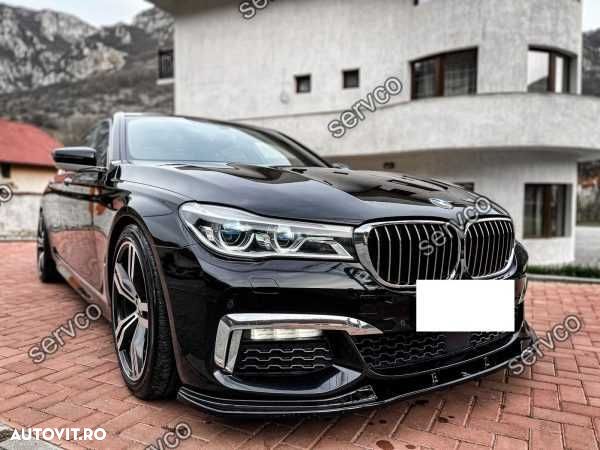 Prelungire lip bara fata Bmw Seria 7 G11 G12 M Pachet 2015-2018 Maxton - 6
