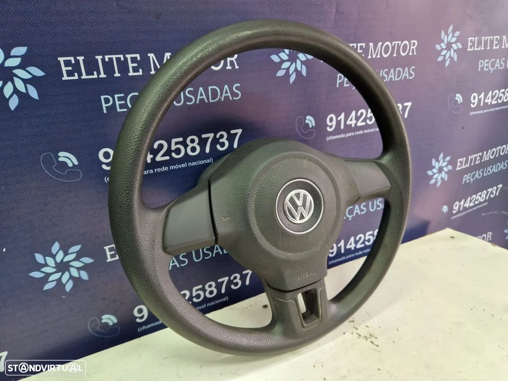 Volante usado borracha com airbag VW GOLF VI 6 - 1