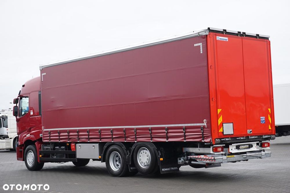 Renault T 380 / ACC / E 6 / FIRANKA + WINDA / 20 PALET / DŁ. 8,2 M / OŚ SKRĘTNA - 5