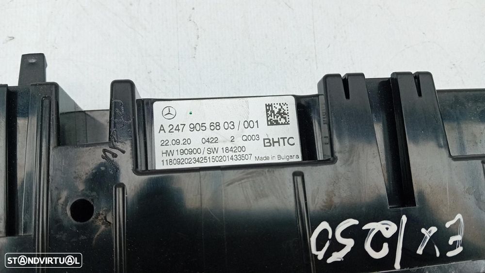 Botão / interruptor do AC MERCEDES-BENZ CLA Coupé (C118) - 5