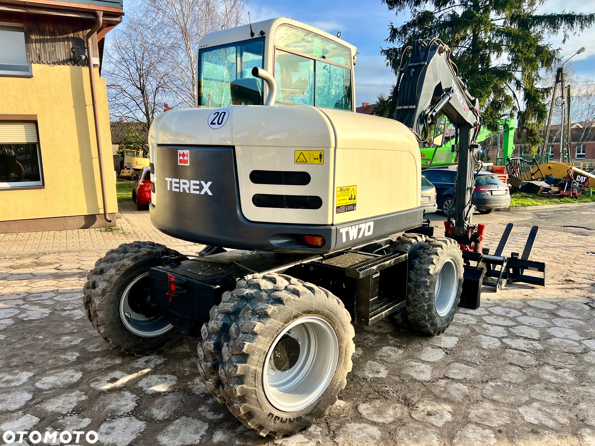 Terex koparka kołowa TW70 3 ŁYŻki + widły, Rototilt, 5000mtg - 5