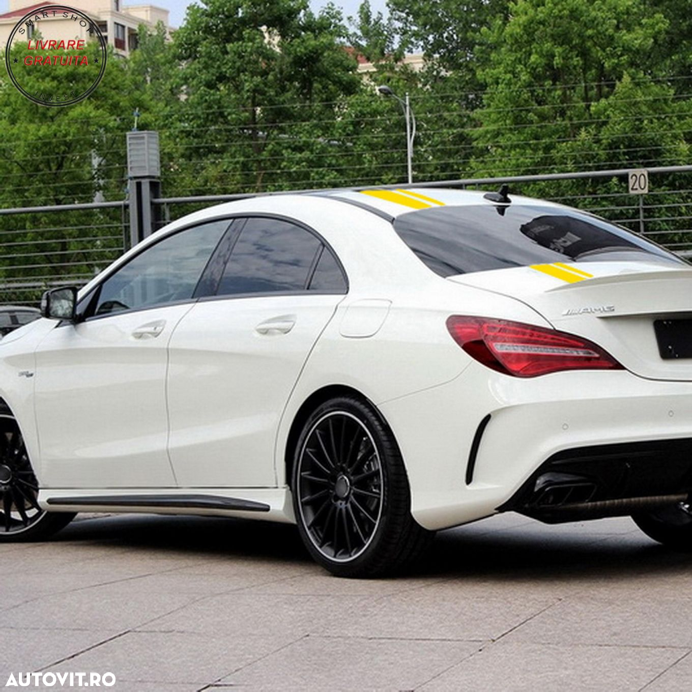 Set Stickere Galben Mat MERCEDES CLA W117 C117 X117 (2013-2016) A Class W176 (2012- livrare gratuita - 6