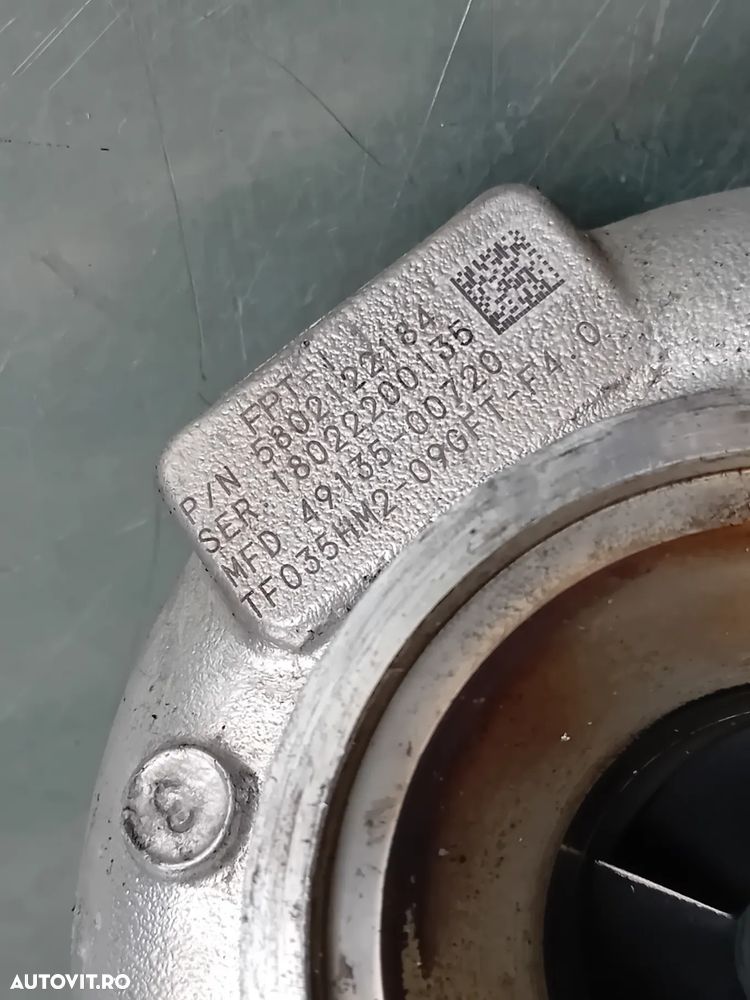 Turbo Turbina Fiat Ducato Iveco Daily 2.3 JTD Euro 6 Cod 5802122184 Motor F1AGL411D - 8