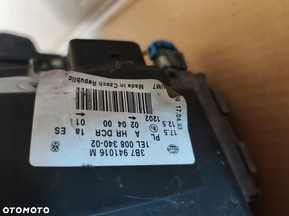 PASSAT B5 FL 00- LAMPA PRAWY PRZÓD XENON 3B7941016M - 10