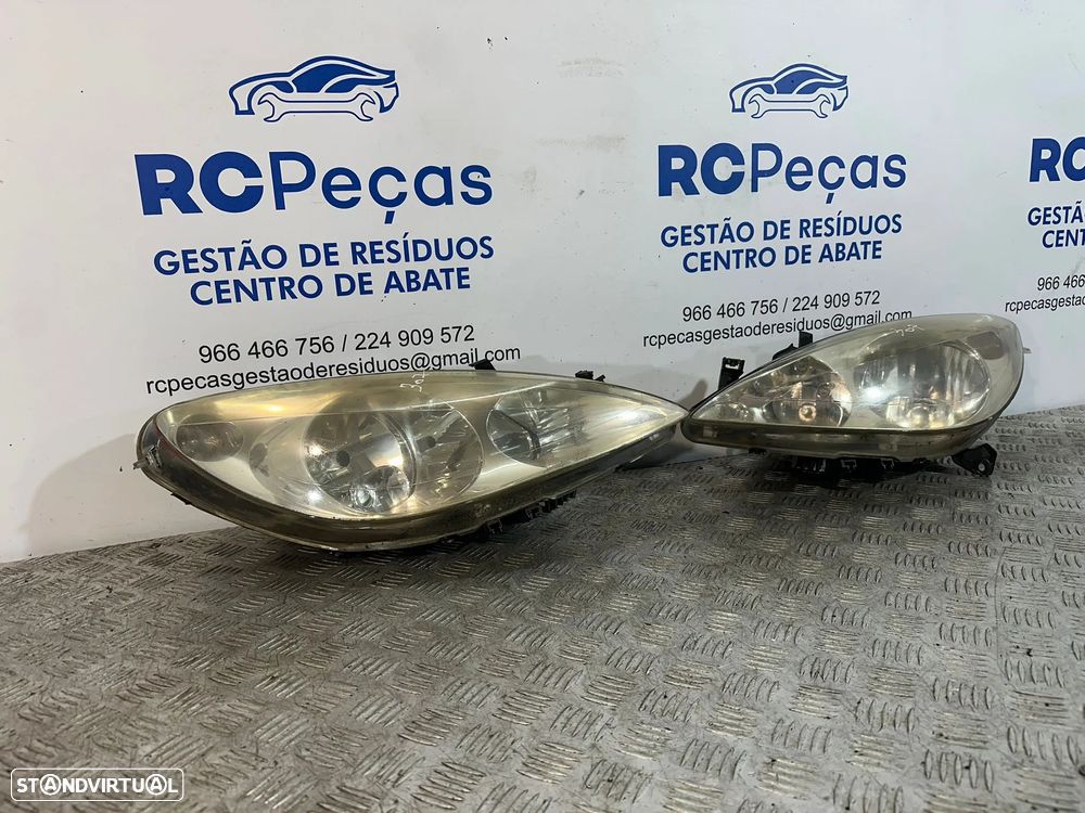 .Oticas Farol Frente Frontal Esquerda Direita Original PSA Peugeot 307 9634369280 9634369380 2000 a 2005 - 2