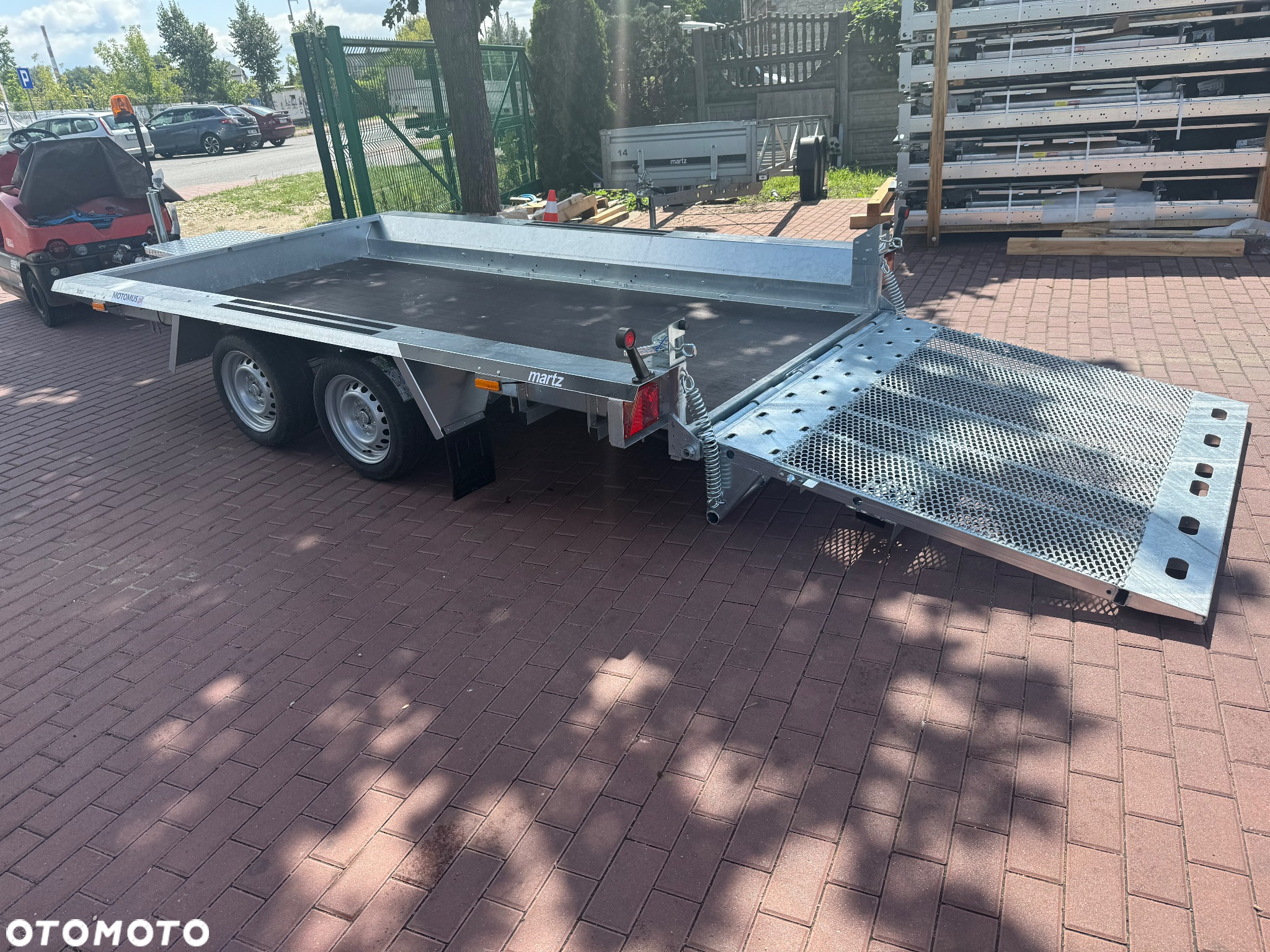 Martz Przyczepa do przewozu sprzętu budowlanego Martz Bau 3 350/2 350x160 3000kg 2 osie pod koparke koparka walec MOTOMUS od ręki - 10