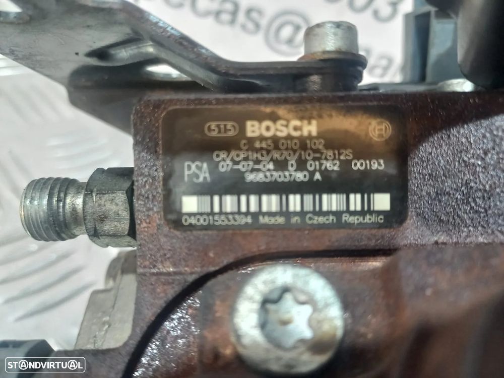 BOMBA INJETORA INJECTORA ALTA PRESSÃO CITROEN C4 GRAND PICASSO 1 I MK1 UA 1.6 HDI 9HZ C445010102 C 445 010 102 9683703780A 9683703780 BOSCH - 6