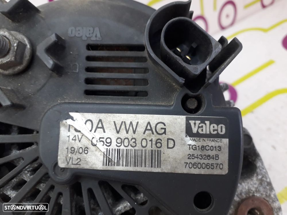 Alternador AUDI A4 (B7) 3.0 TDI quattro Ref. 059903016DX - NO. 50167 - 4