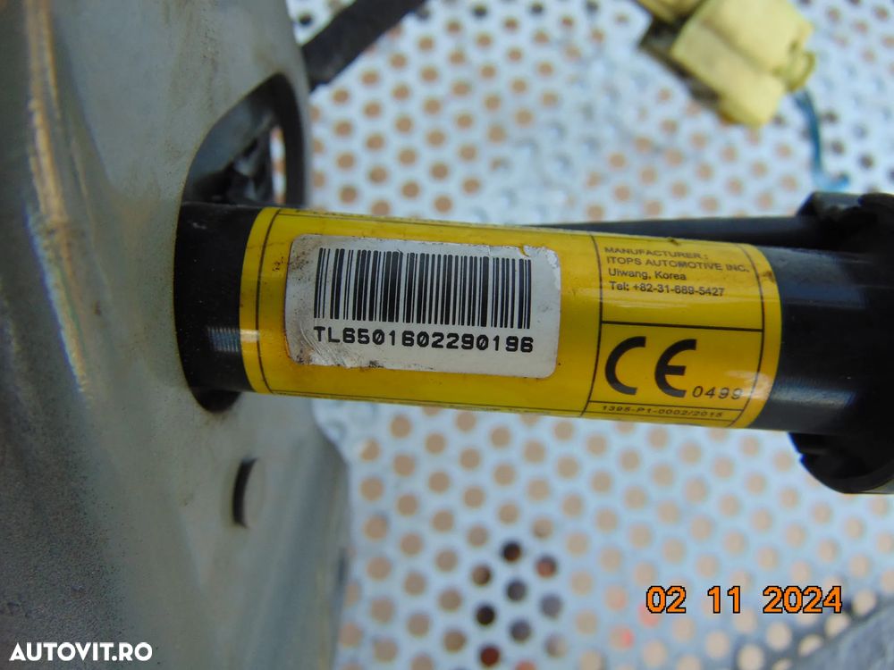 Balamale capota Hyundai Tucson 2014-2020 balamale cu capse pirotehnice - 6