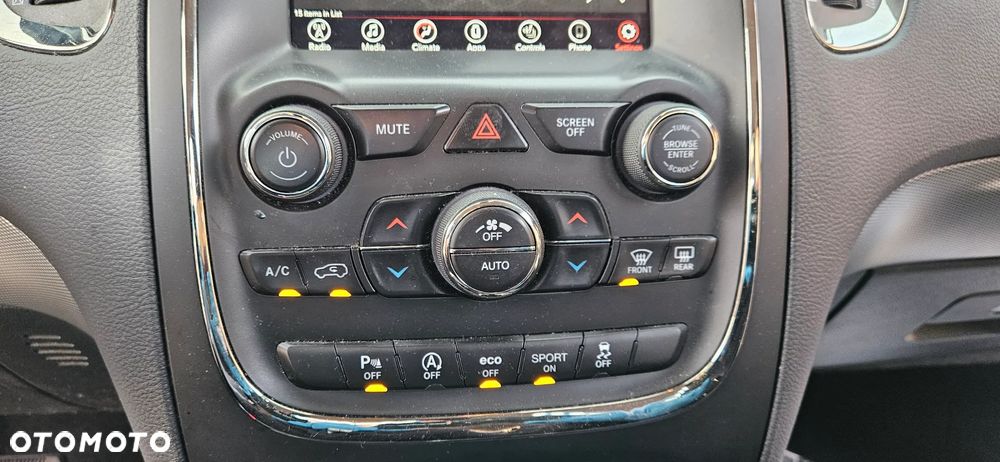 Dodge Durango 2017-2020 Panel klimatyzacji AC Panel sterowania nawiewem P68333643AA Ramka wyświetlacza radia  MAŁY WYŚWIETLACZ - 12