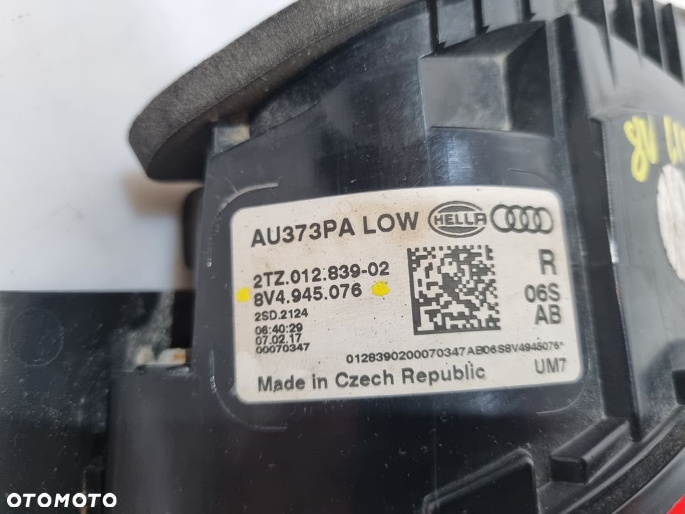 AUDI A3 8V LIFT SPORTBACK LAMPA TYŁ TYLNA LEWA PRAWA W KLAPĘ 8V4945075 8V0945076 EUROPA - 6