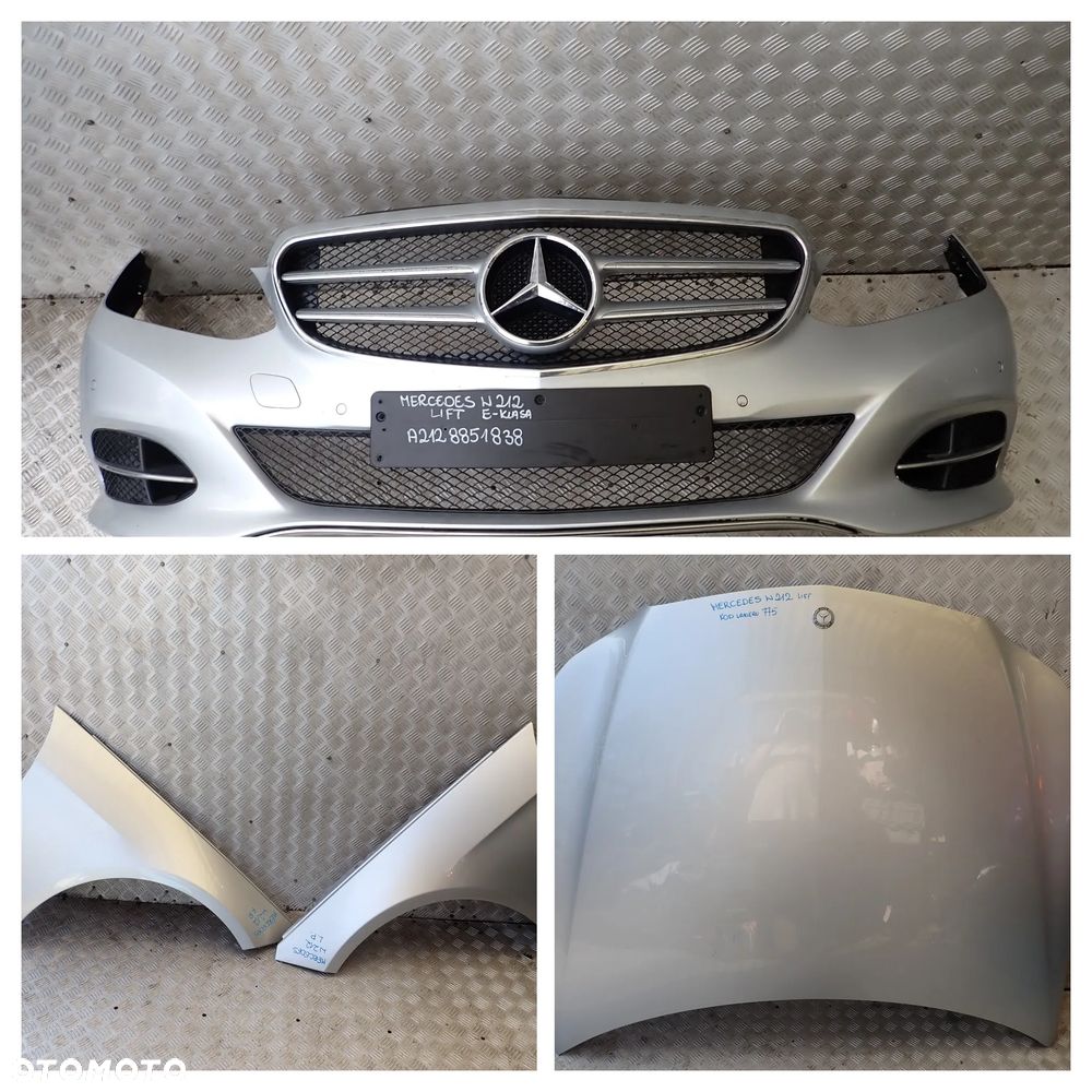 MERCEDES W212 LIFT KOMBI E-KLASA  -  ZDERZAK PRZEDNI +MASKA + BŁOTNK LEWY/PRAWY -- CZOŁÓWKA   -DRZWI LEWY / PRAWY PRZÓD / TYŁ - ZDERZAK TYLNI  -KOD LAKIERU 775 - 1