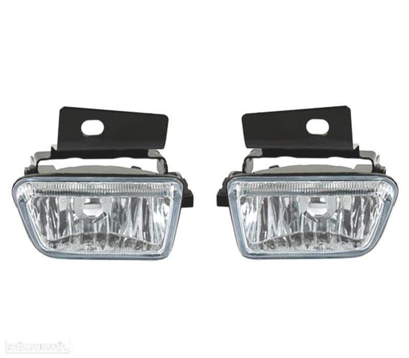 FARÓIS DE NEVOEIRO VOLKSWAGEN VW GOLF 2 83-91 FUNDO CROMADO - 1