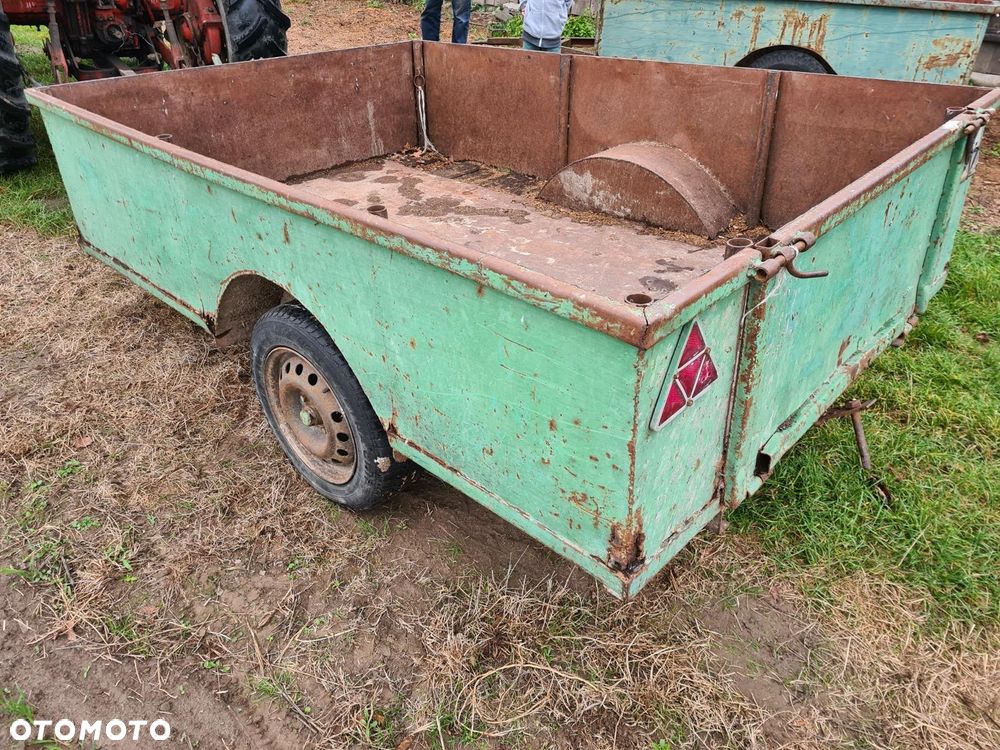 Przyczepka rolnicza dwukółka przyczepa jednoosiowa Transporter do obornika/ Taśmociąg / Podajnik Grabarka 5 gwiazd do siana Meprozet Orzys - 12