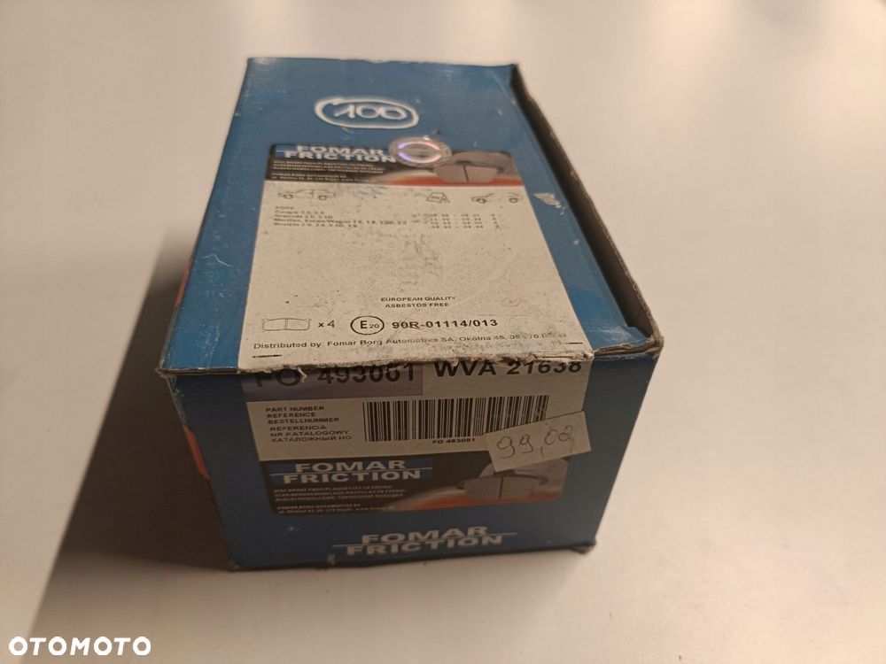 KLOCKI HAMULCOWE Ford Mondeo MK2 Cougar PRZEDNIE _ przód 493081 - 2